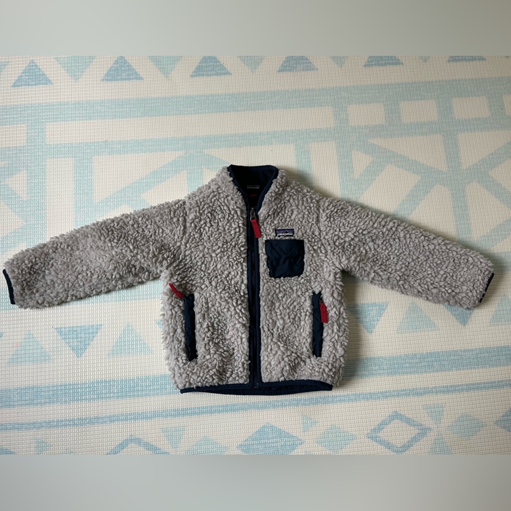 Patagonia Gray and Navy Kids Jacket